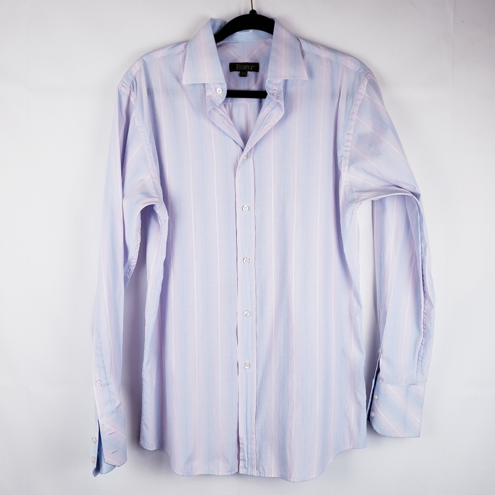 Roar Mens Button Down Shirt Long Sleeve size medium